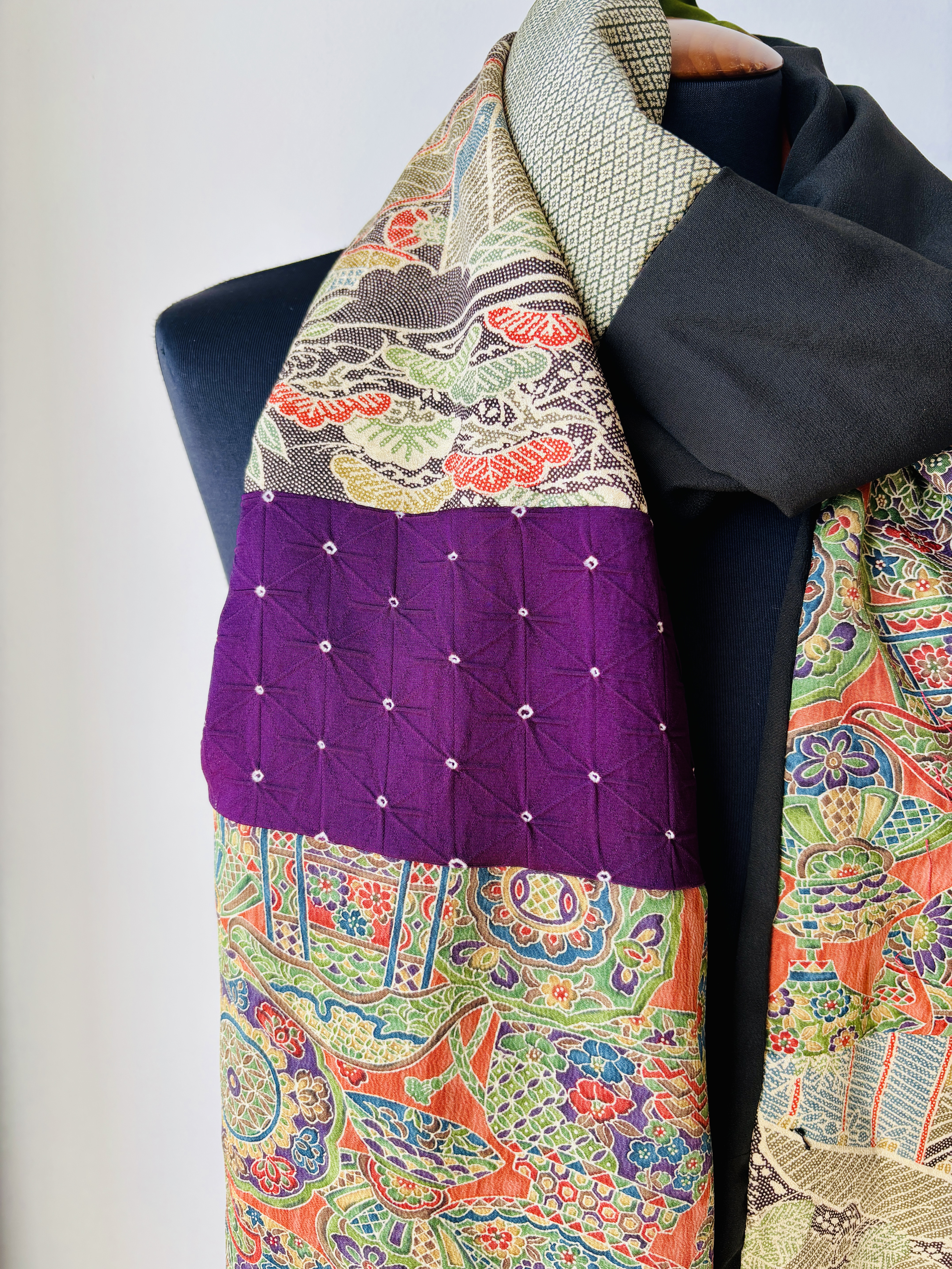 Patchwork Kimono Scarf