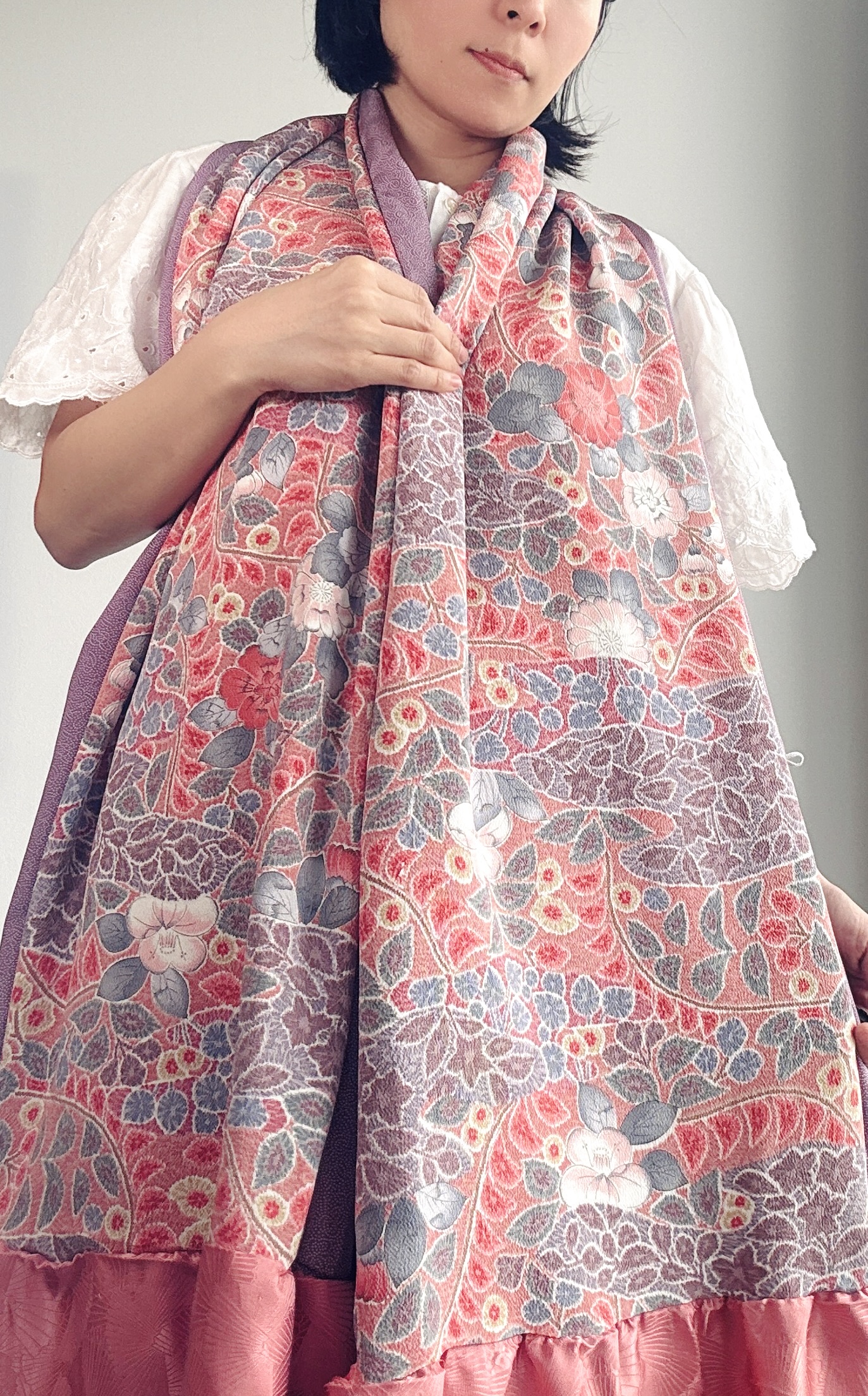 Elegant Kimono Silk Scarf