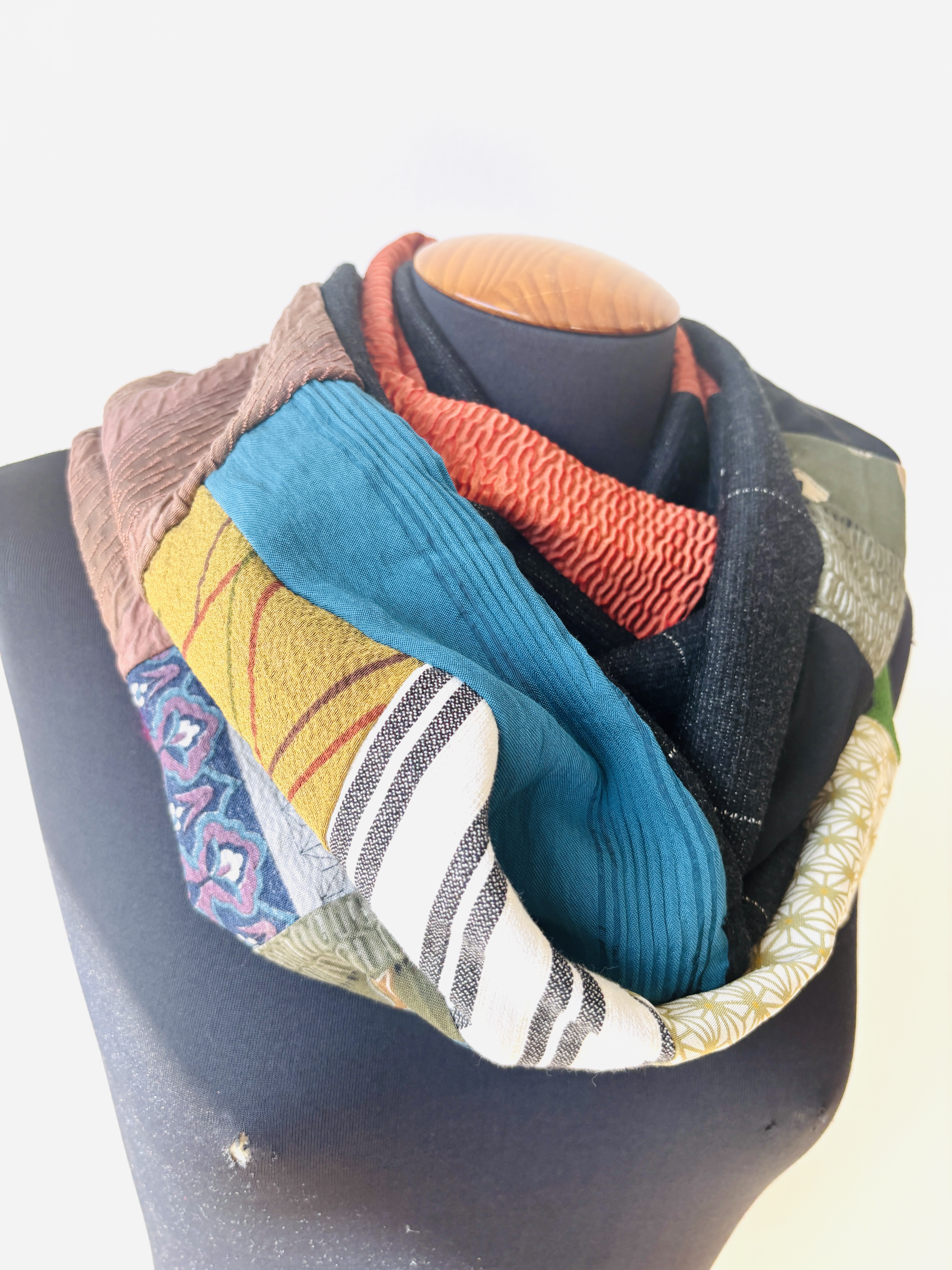 Patchwork kimono Scarf