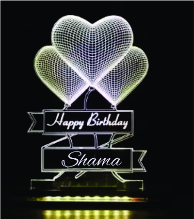 Personalized LED Birthday Lamp