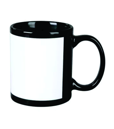 Customizable Black Ceramic Mug