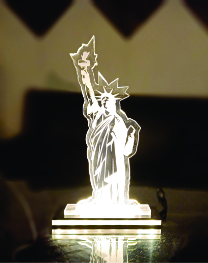 Statue of Liberty LED Acrylic Lamp