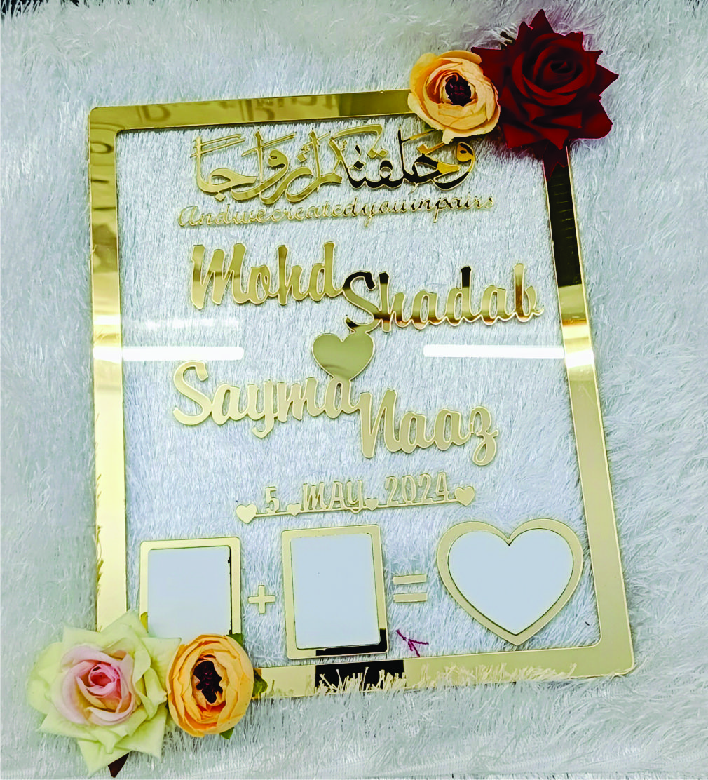 Personalized Wedding Acrylic Plaque