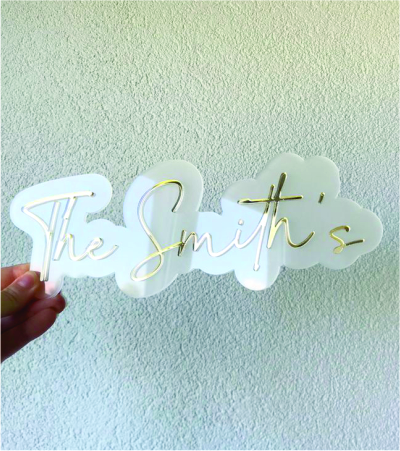 Custom Acrylic Name Sign
