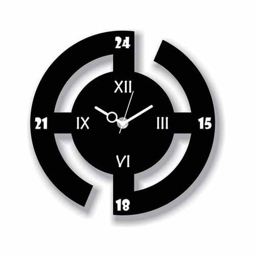 Modern 24-Hour Wall Clock