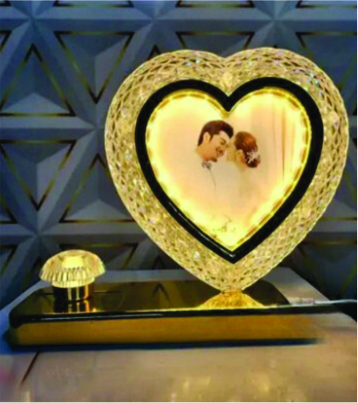 Personalized Heart-Shaped Photo Lamp