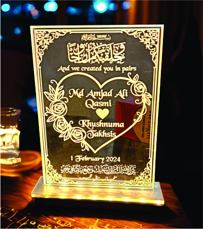 Personalized Wedding Engraved Plaque