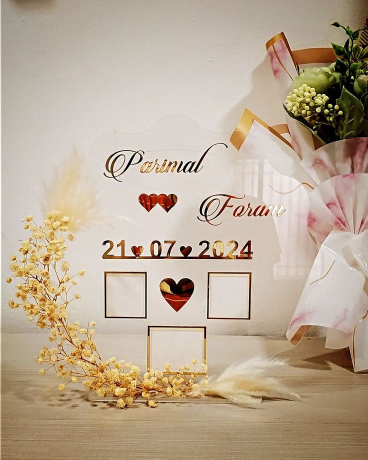 Personalized Acrylic Engagement Board