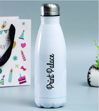 White Stainless Steel Water Bottle
