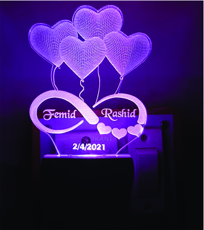Personalized LED Acrylic Love Lamp