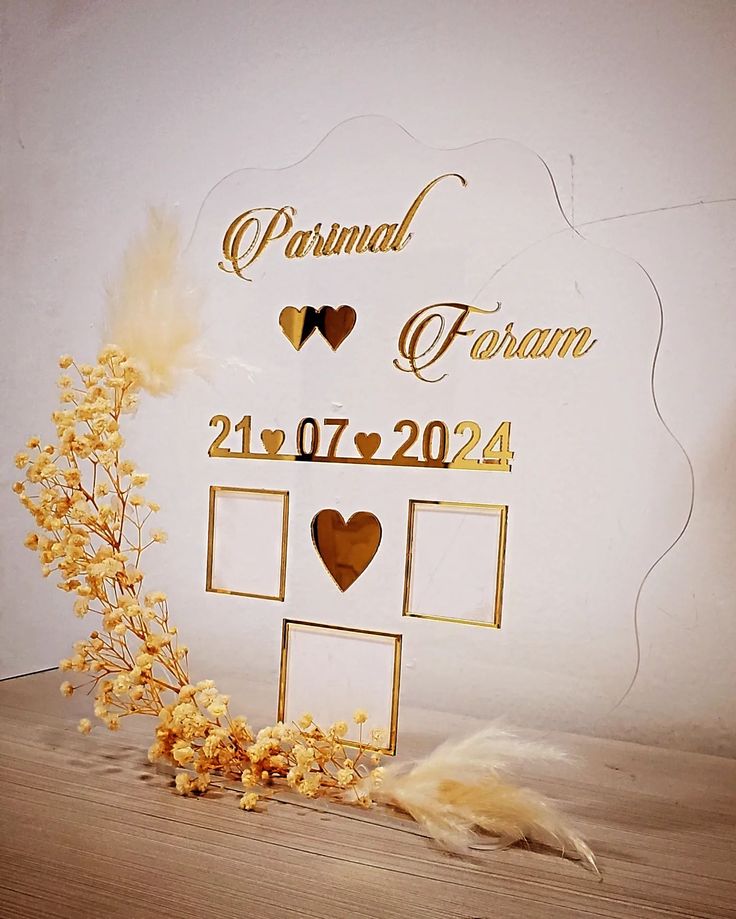 Personalized Wedding Acrylic Keepsake
