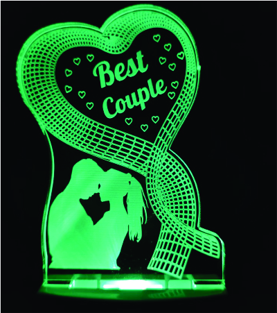 Best Couple LED Trophy