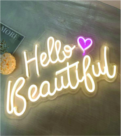 Hello Beautiful Neon Sign