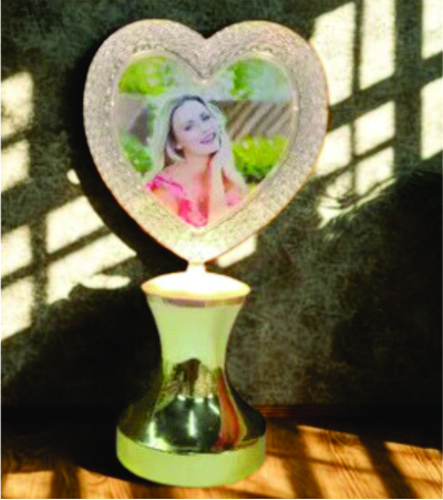 Heart-Shaped Personalized Photo Frame