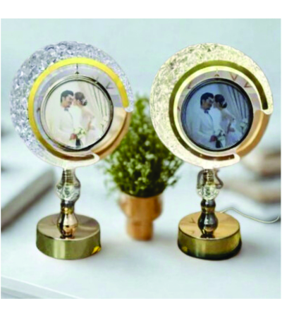LED Rotating Photo Frame Lamp