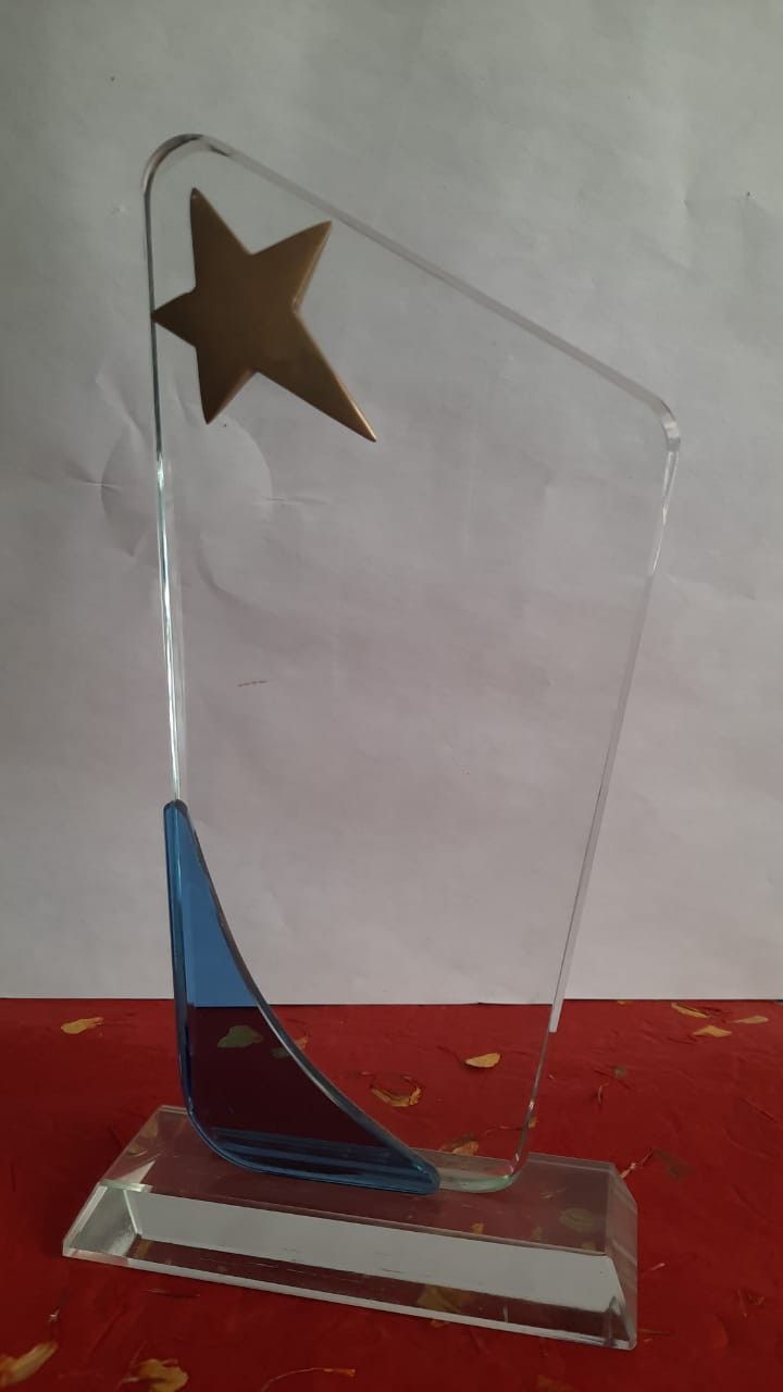 Crystal Star Award Trophy