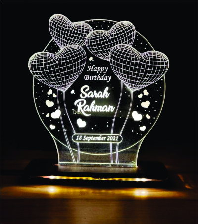 Personalized LED Birthday Lamp