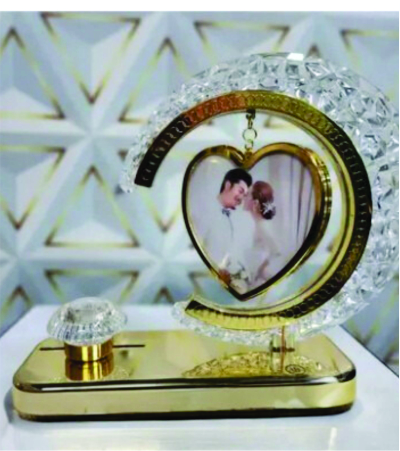 Crystal Heart Photo Frame