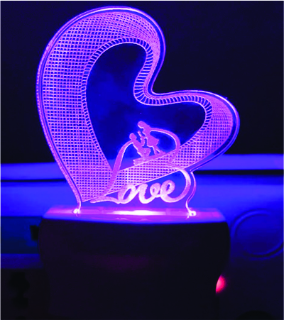 LED Love Night Lamp