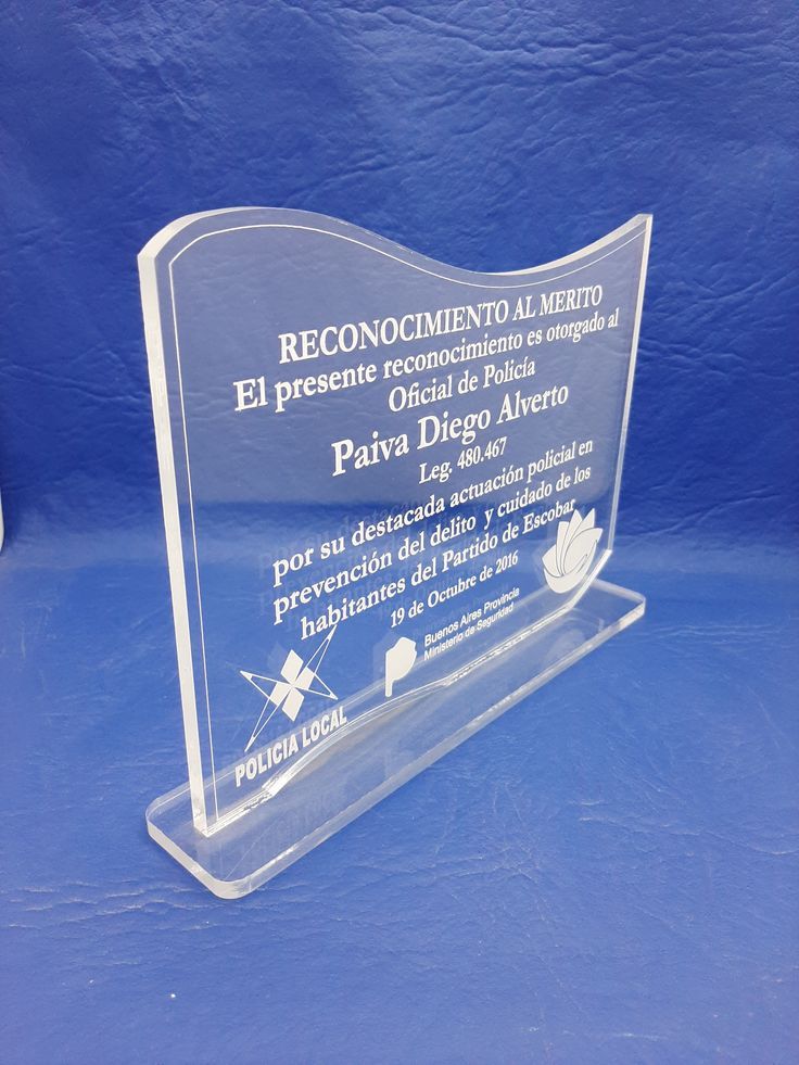 Acrylic Plaque Award