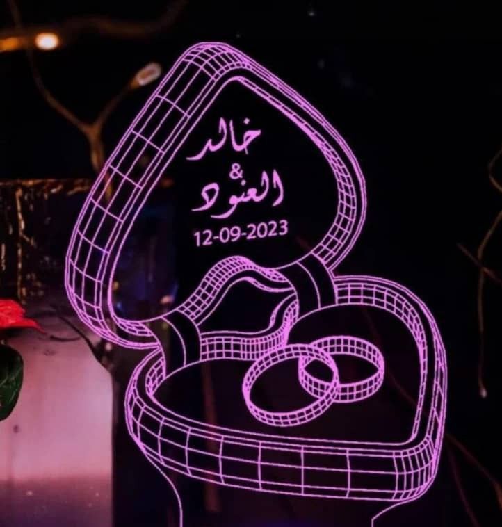 Personalized LED Ring Box Display