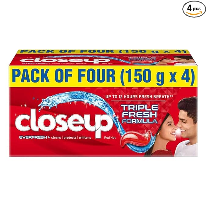 Closeup Triple Fresh Formula Toothpaste Pack 