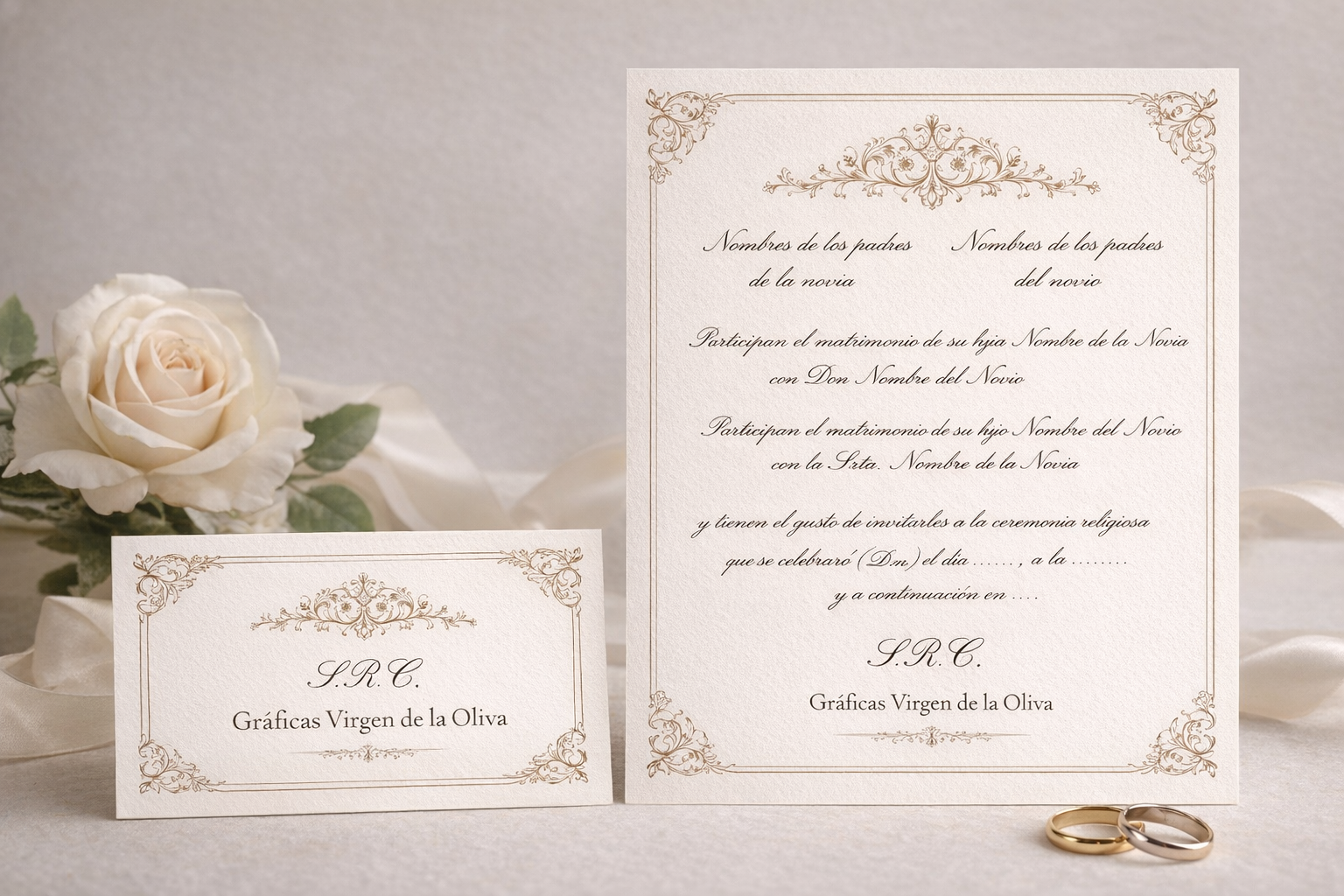 TARJETA Y TARJETÓN BODA/EVENTOS
