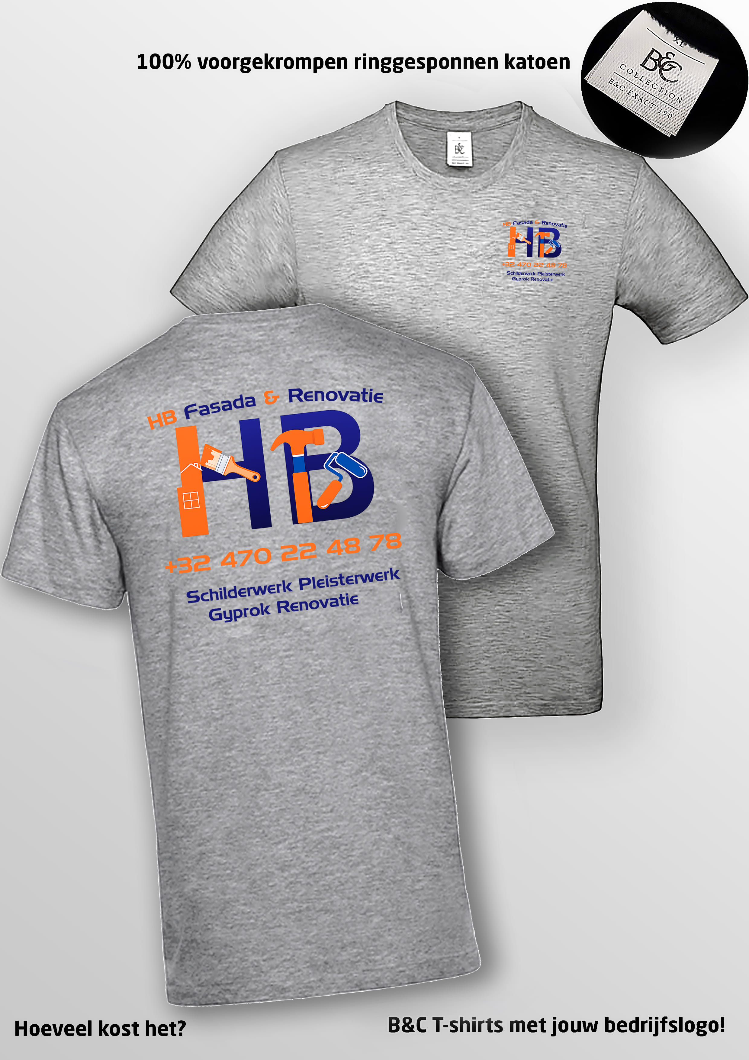 Kledingset met eigen logo SCHILDEREN HB WERK