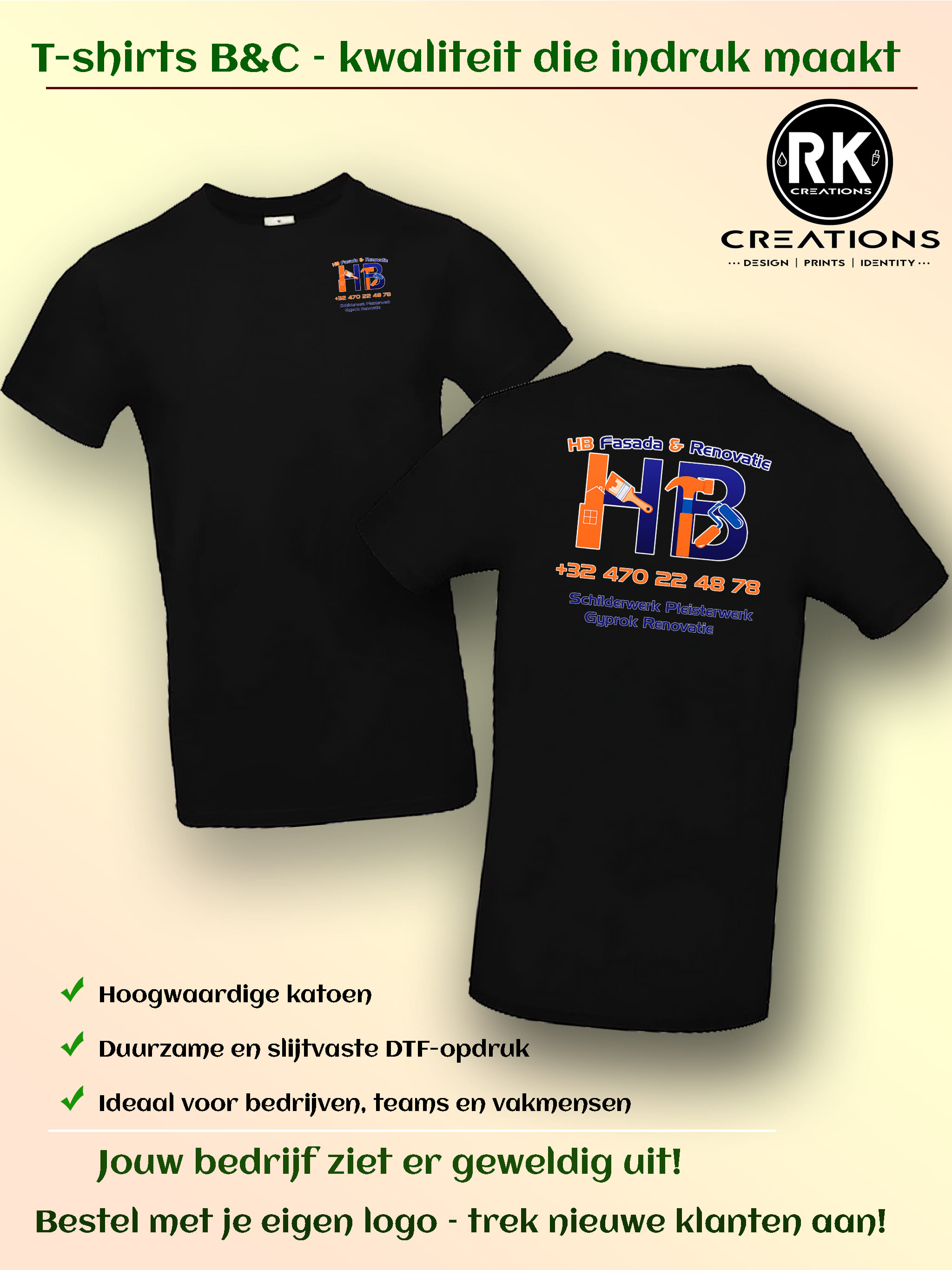 Kledingset met eigen logo SCHILDEREN HB WERK