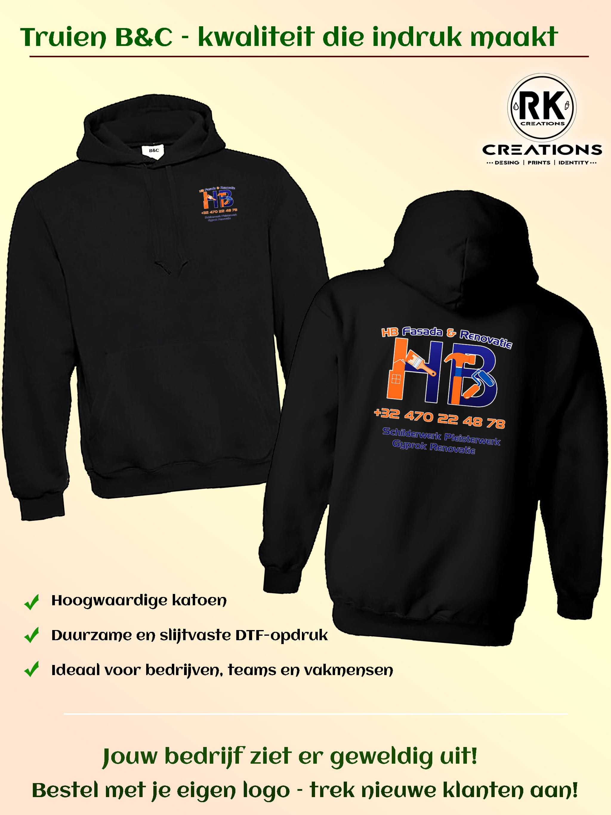 Kledingset met eigen logo SCHILDEREN HB WERK