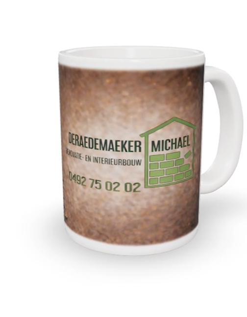 Bedrukte mok Deraedemaeker