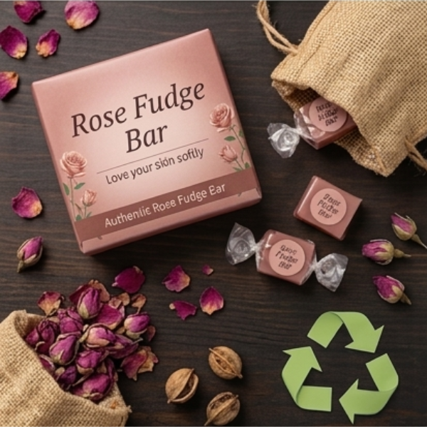Rose Fudge Bar