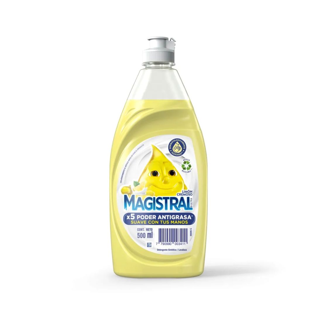 Detergente Magistral Limón Cremoso 500ml