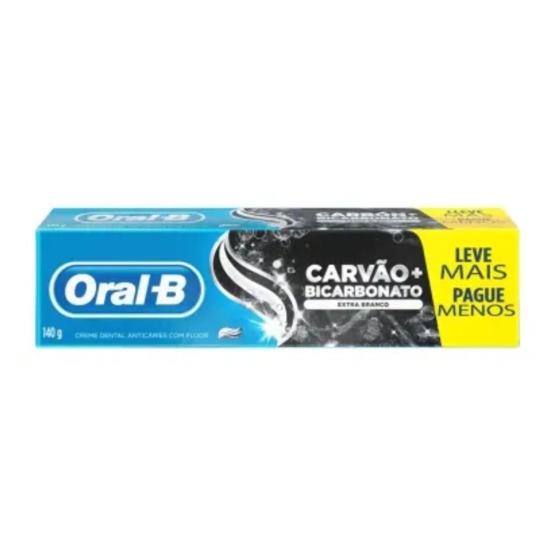 Crema Dental Oral-B Carbón y Bicarbonato 140g