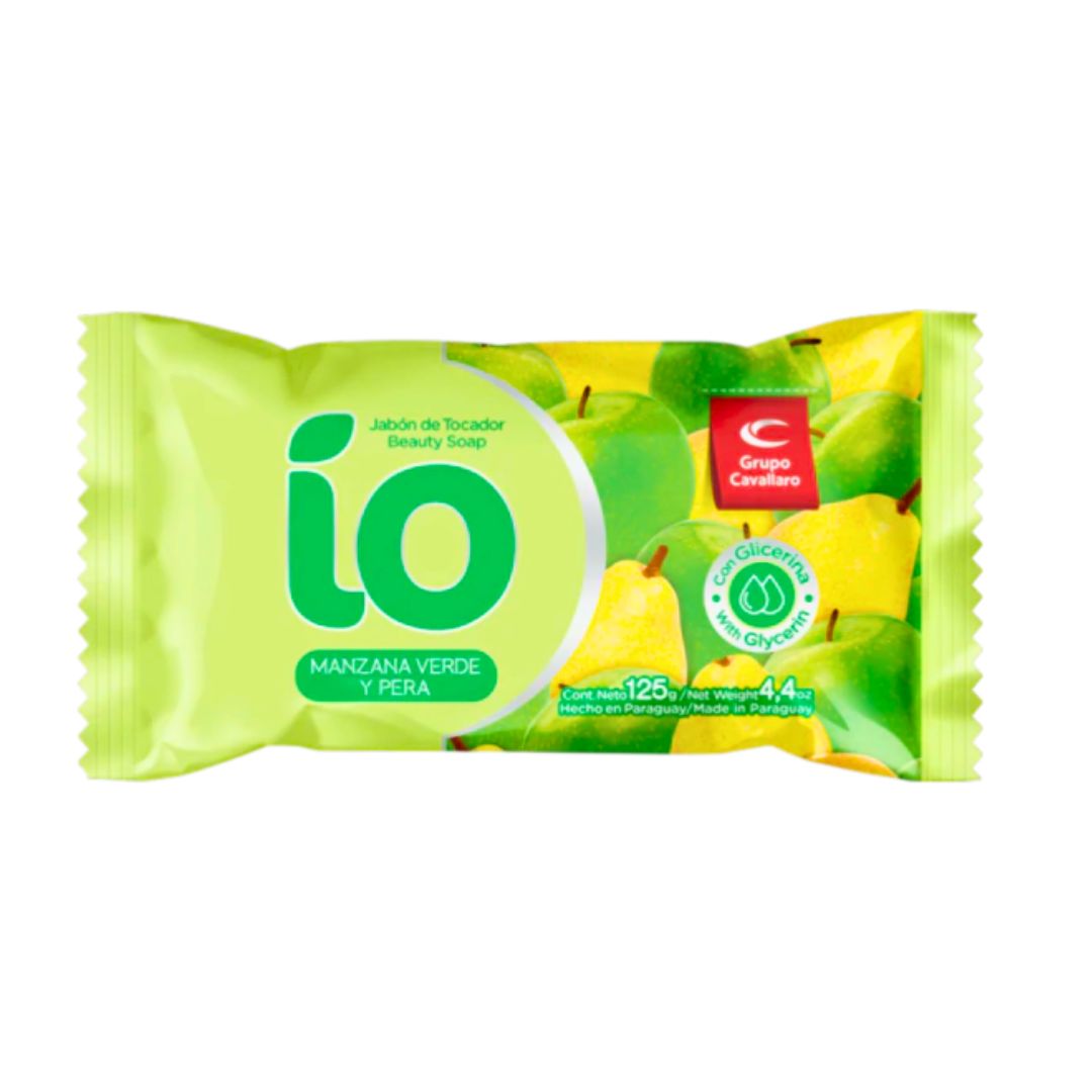 Jabón de Tocador IO Manzana Verde y Pera 125g