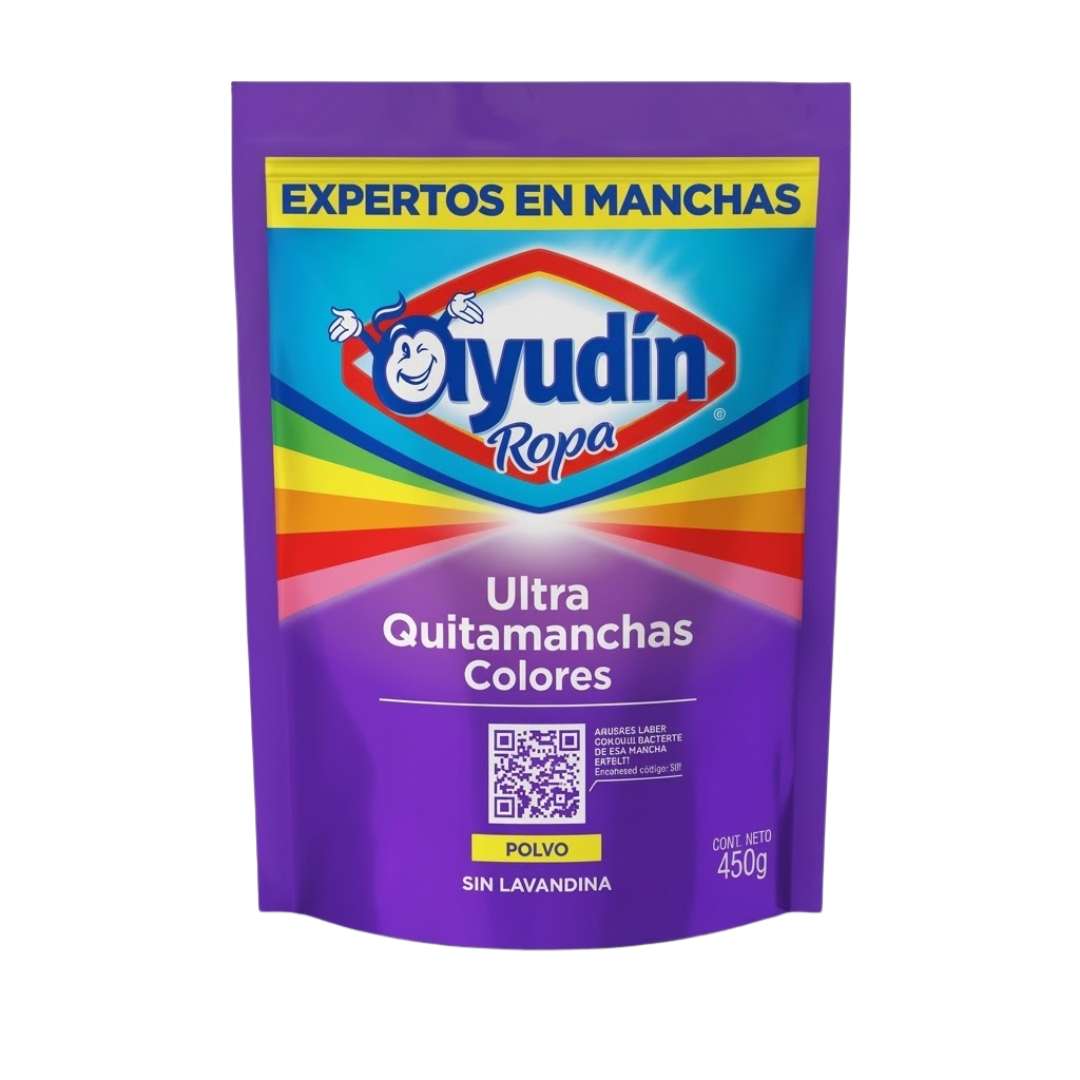 Ultra Quitamanchas En Polvo Ayudín Ropa Color 450 Gr