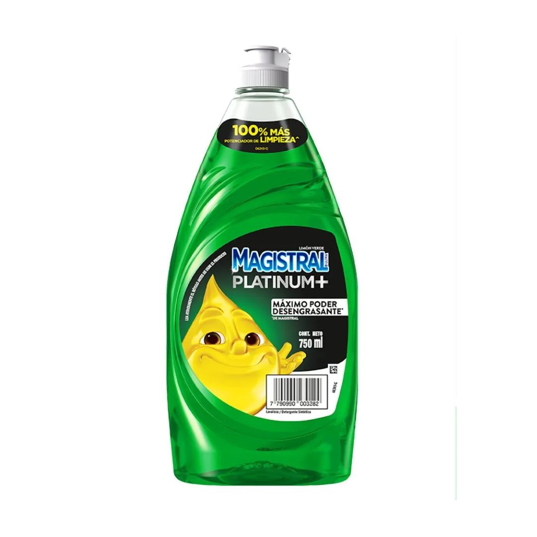 Detergente Magistral Platinum+ Limón Verde 750ml
