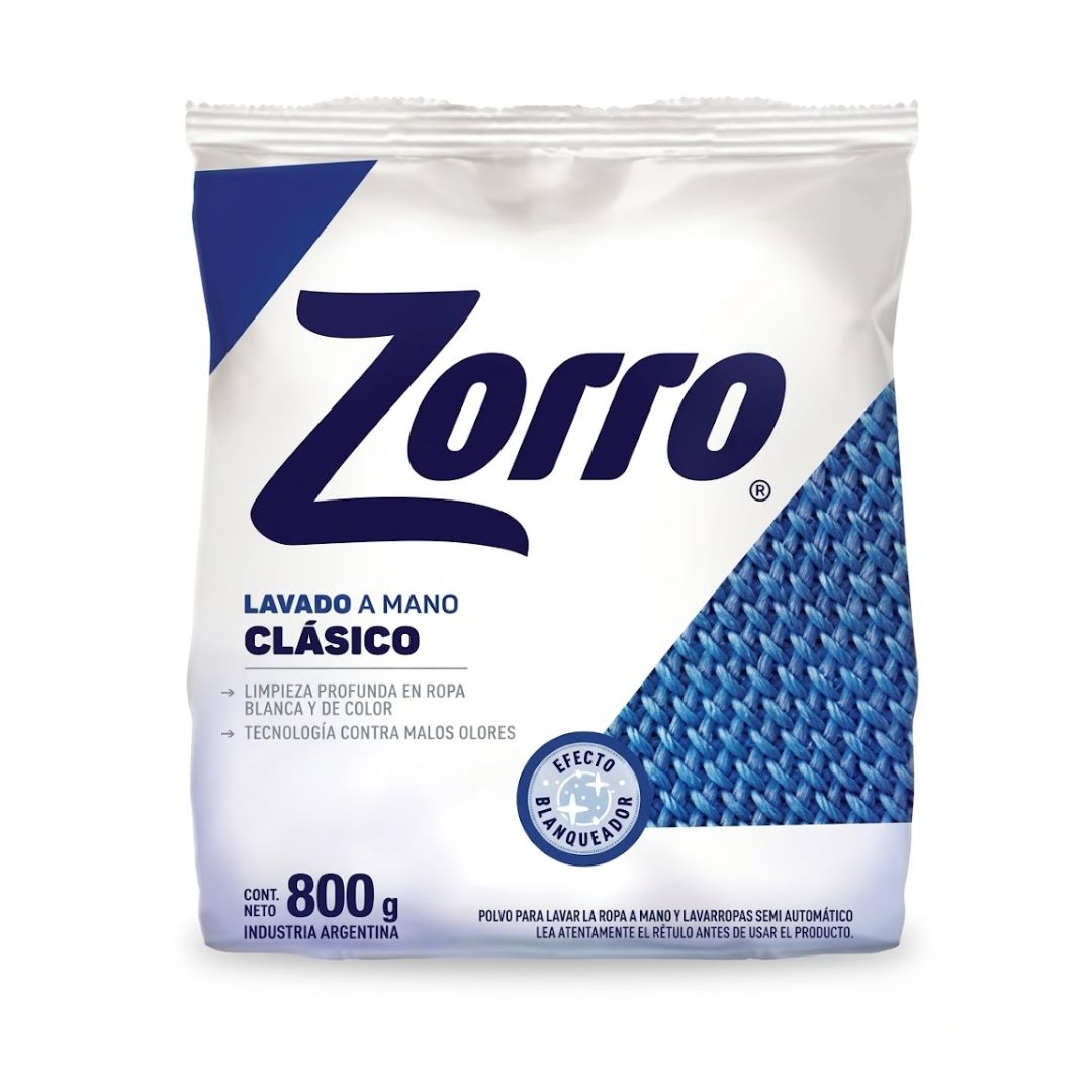 Zorro Lavado a Mano Clásico 800g