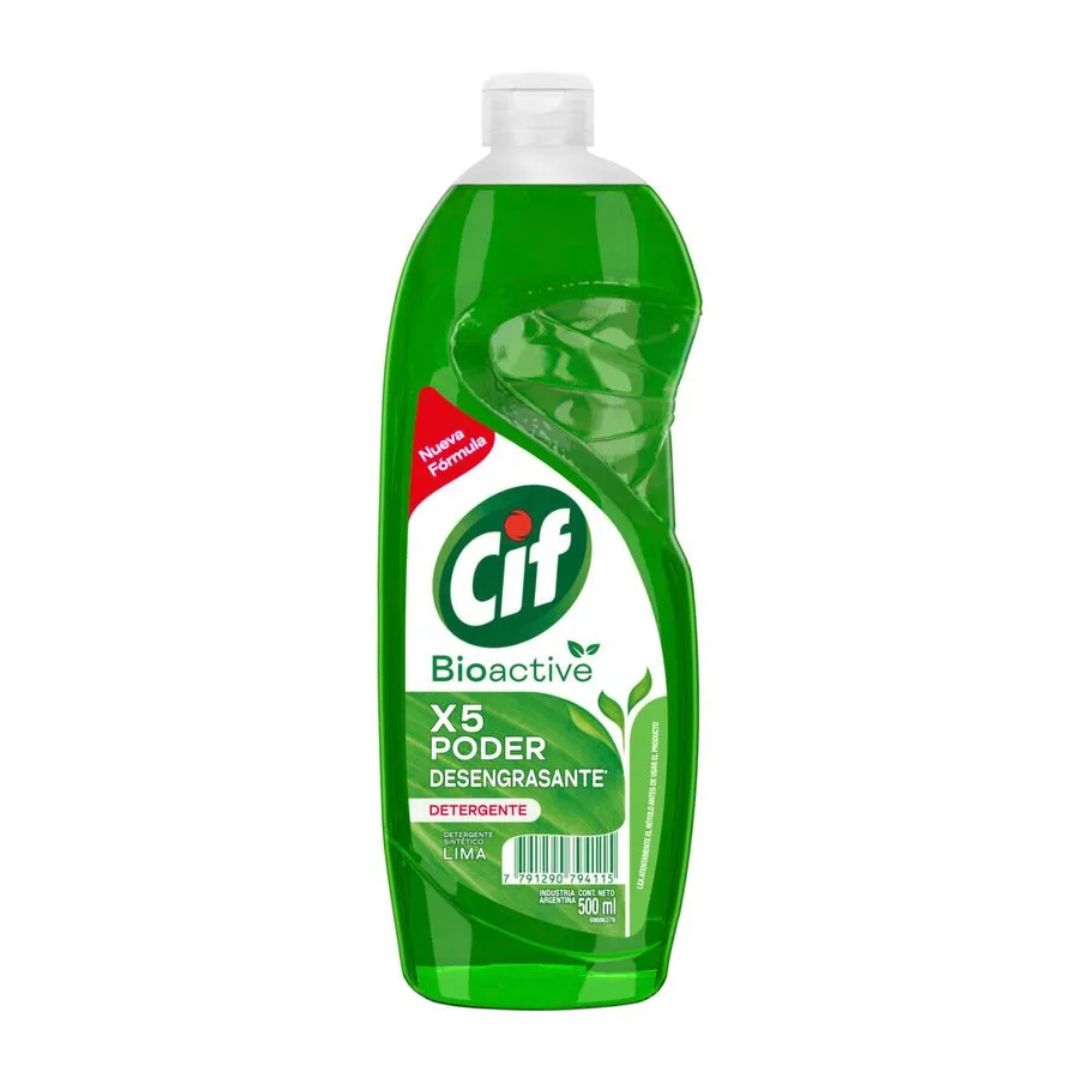 Detergente Cif Bioactive Lima 500ml