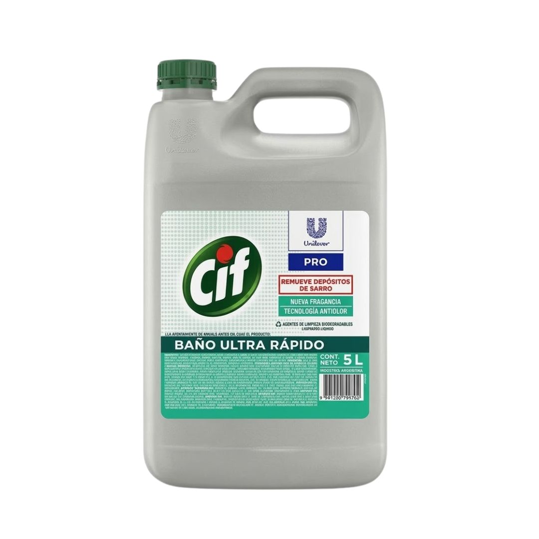 Limpiador Baño Cif Profesional Ultra Rápido 5 Litros