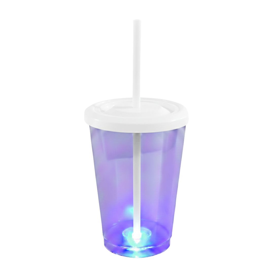 Vaso Acrílico Base Luz Led - 475ml