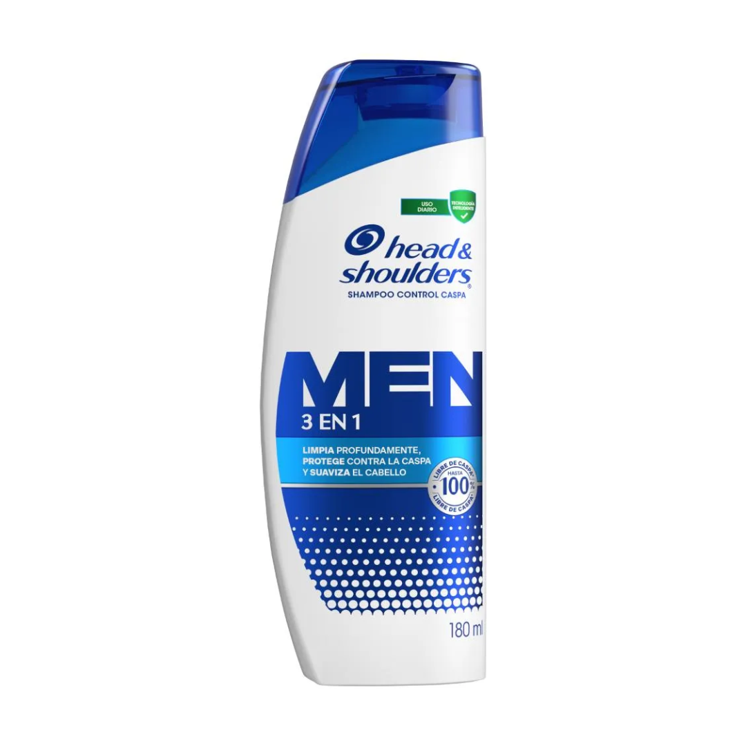 Shampoo Head & Shoulders MEN 3 en 1 x180ml
