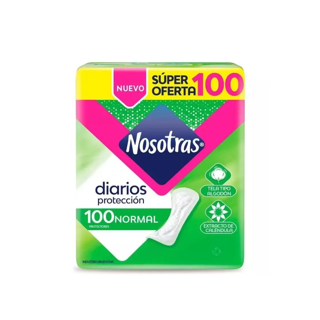 Nosotras  Protectores Diarios - 100 unidades
