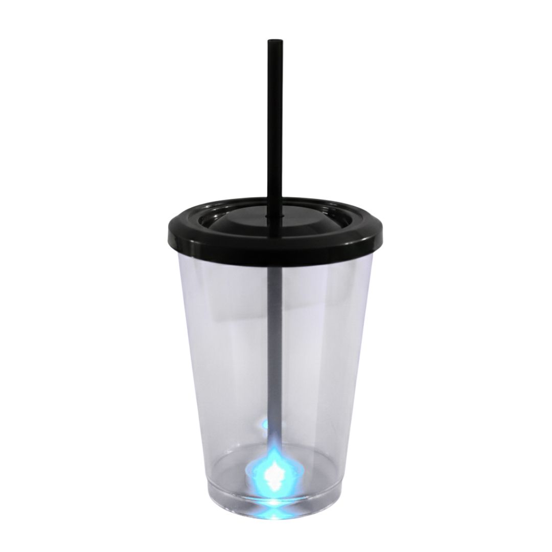 Vaso Acrílico Base Luz Led - 475ml