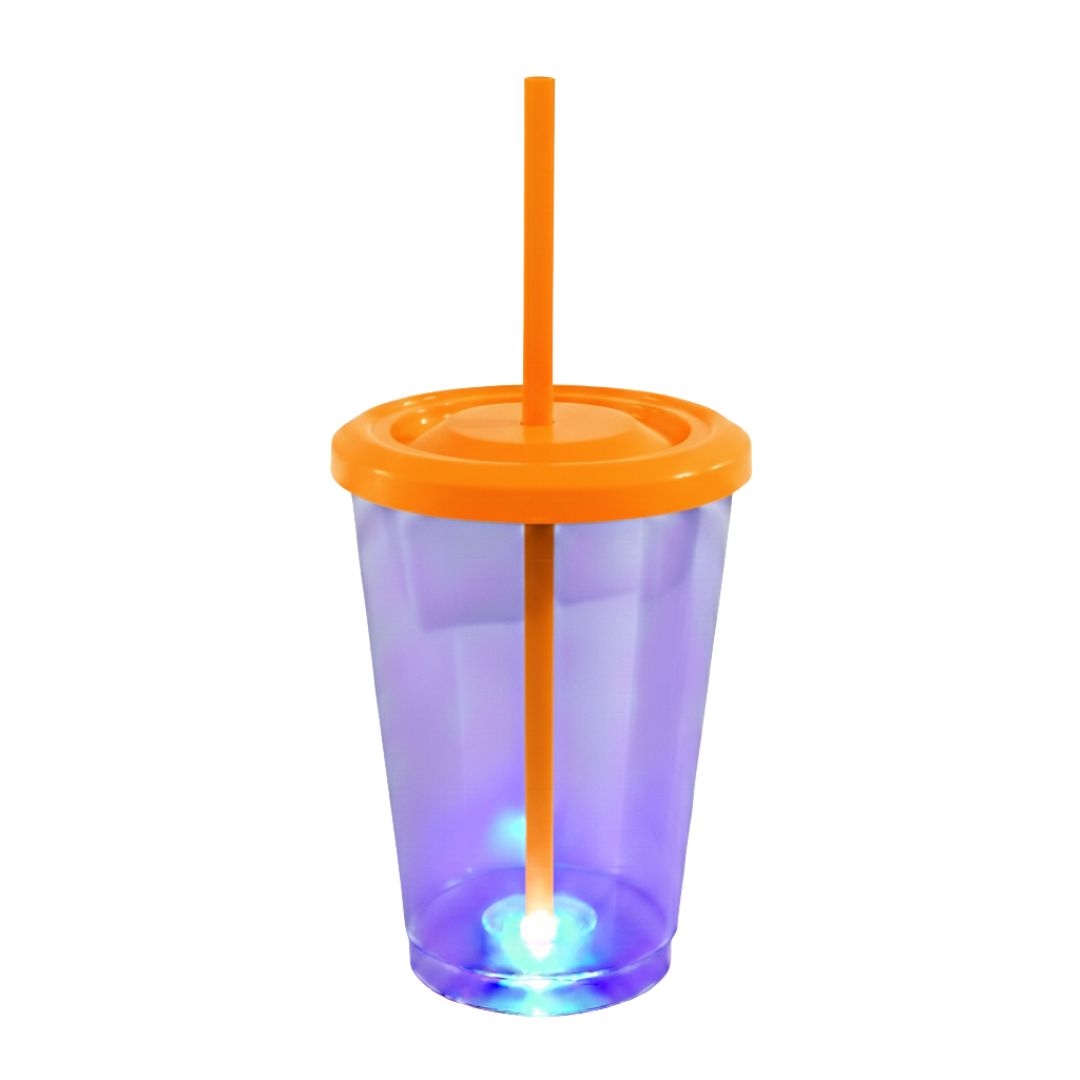 Vaso Acrílico Base Luz Led - 475ml