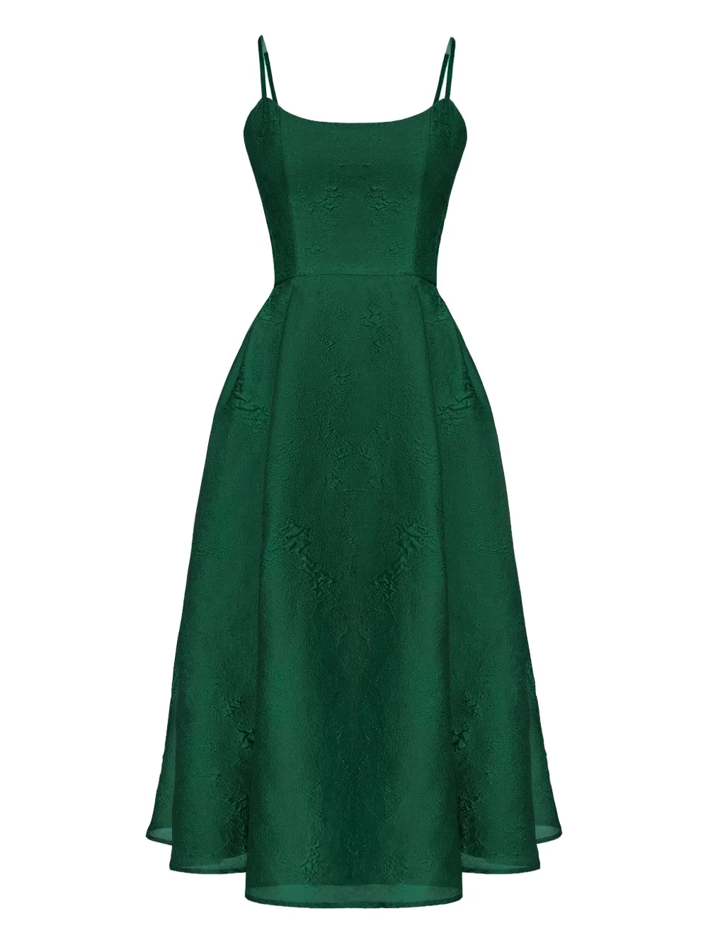 Emerald Green Midi Dress