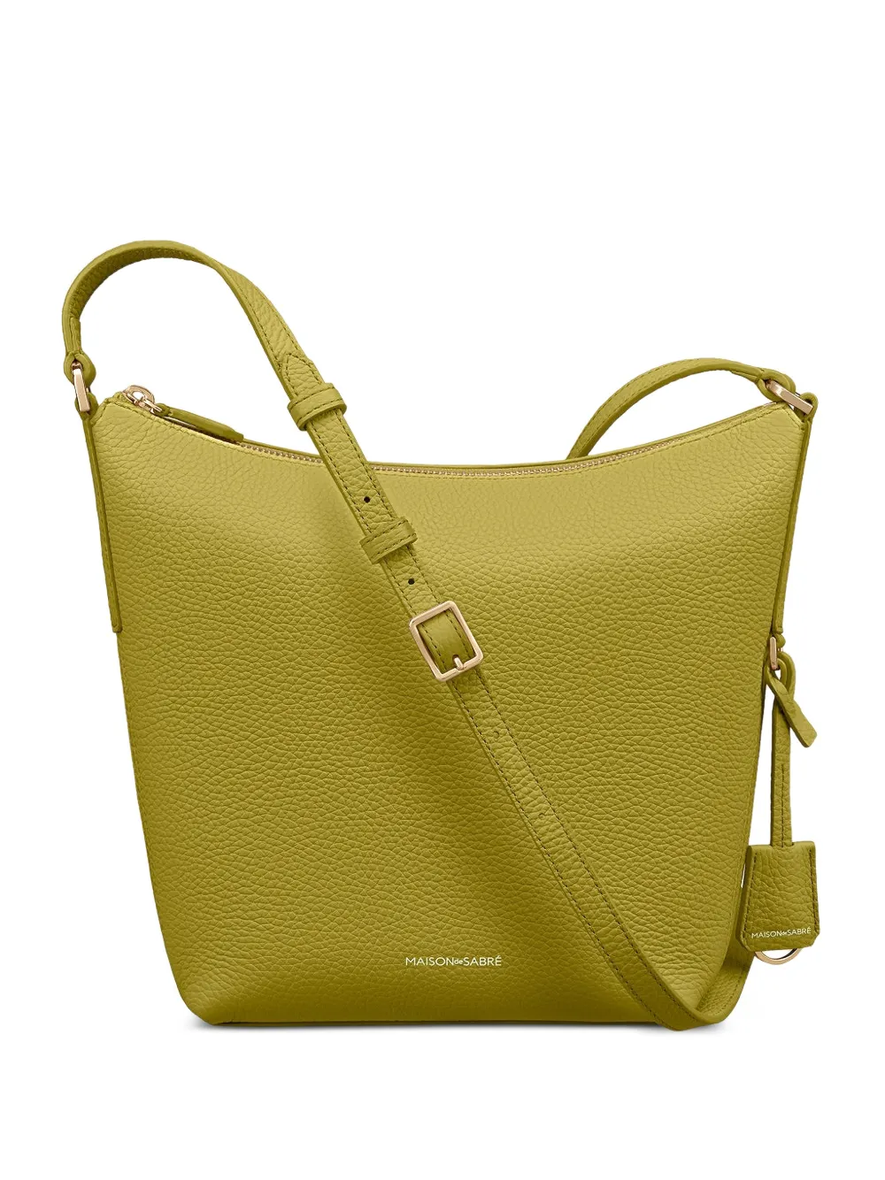 Olive Green Leather Shoulder Bag