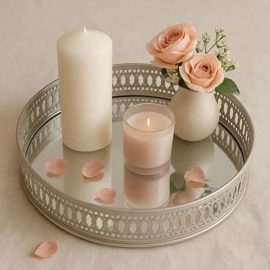 Metal Mirror Tray