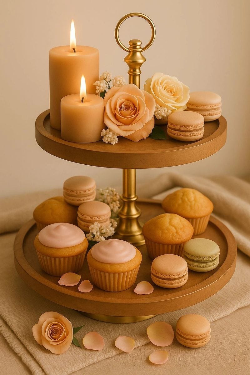 Two-Tier Wooden Decorative Stand