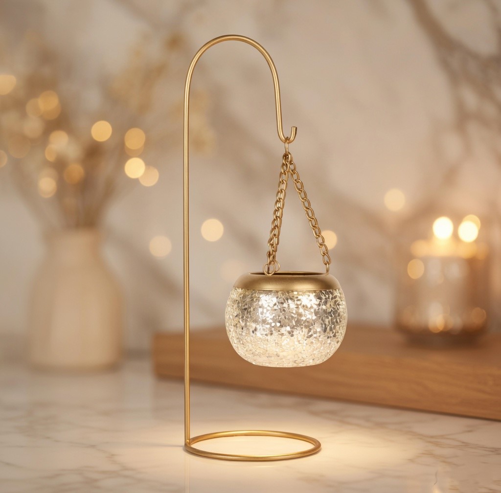 Hanging Glass Candle Holder